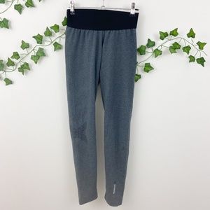 Reebok grey superwick tight athletic leggings Sz S